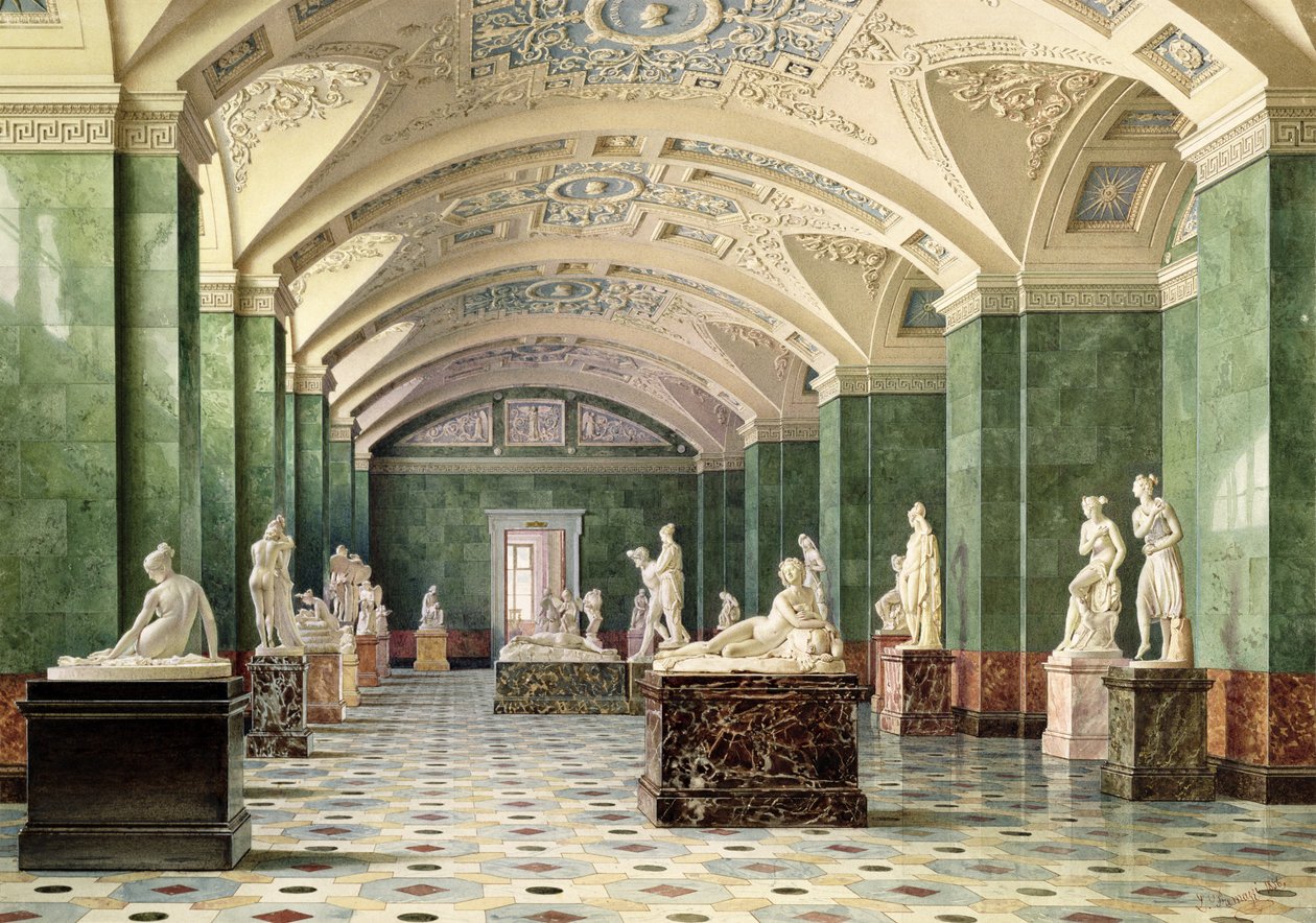 A modern szobrászat első terme, Új Ermitázs, 1856 alkotó: Luigi Premazzi