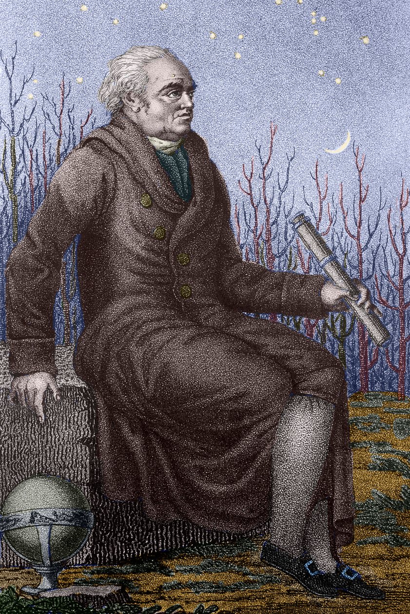 Sir Friedrich Wilhelm Herschel portréja (metszet) alkotó: Luigi Rados