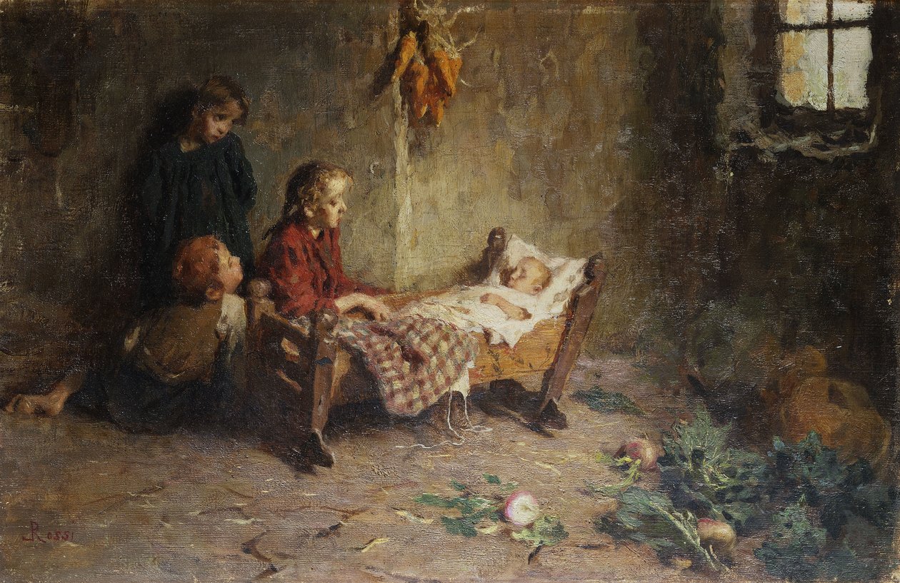 Az újszülött baba, alkotó: Luigi Rossi
