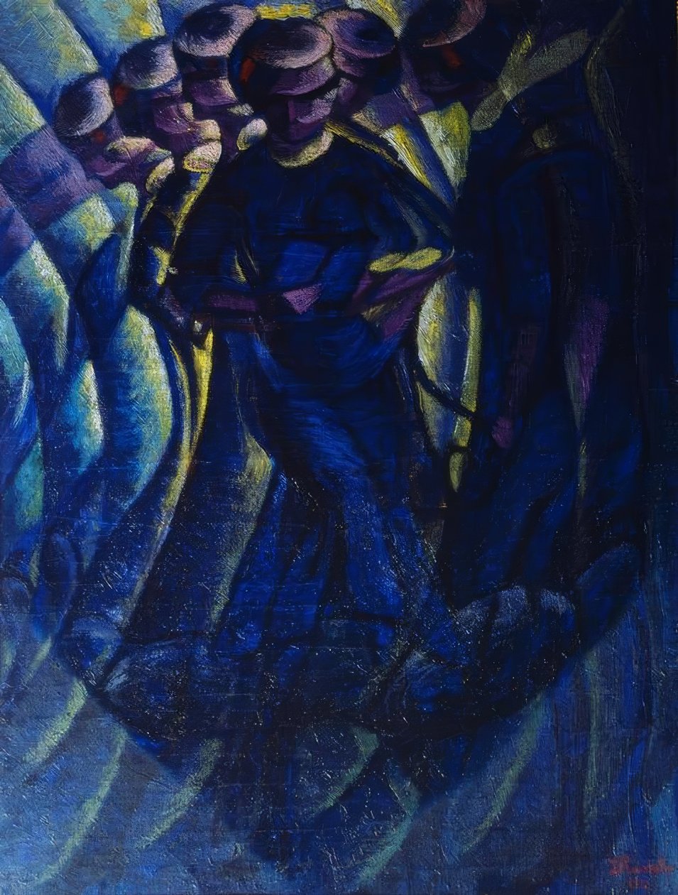 L.Russolo, Egy nő mozdulatai alkotó: Luigi Russolo