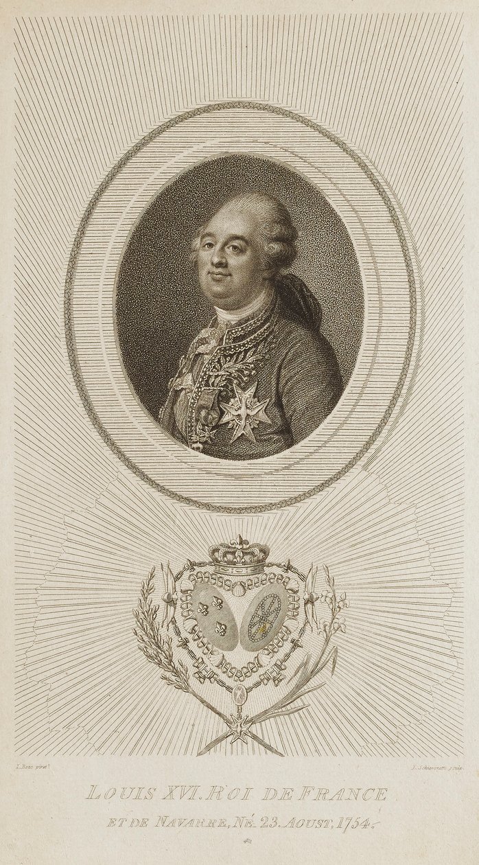 XVI. Lajos, Franciaország királya alkotó: Luigi Schiavonetti
