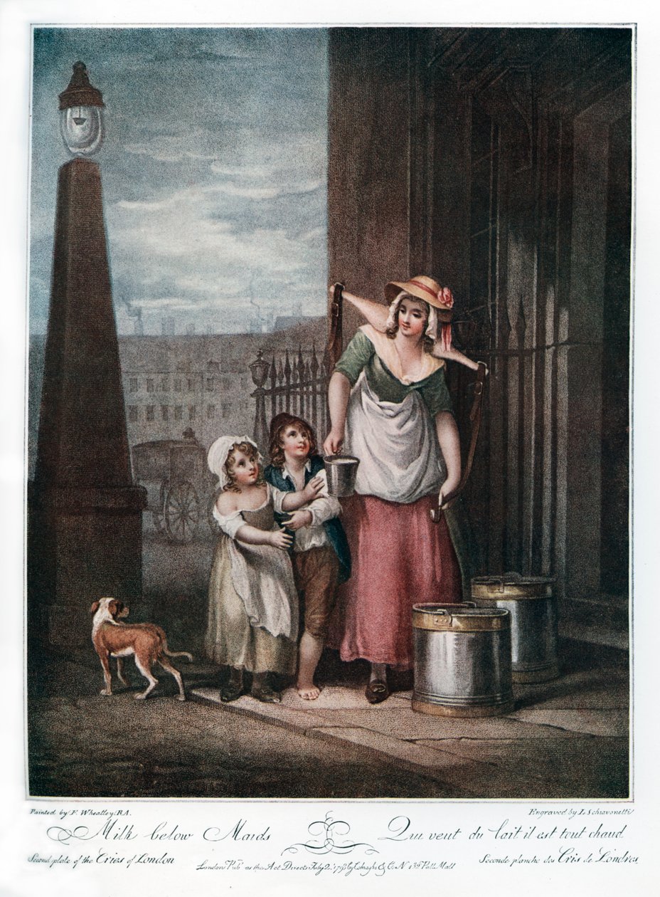 Tej a szolgálólányok alatt, 1793. alkotó: Luigi Schiavonetti