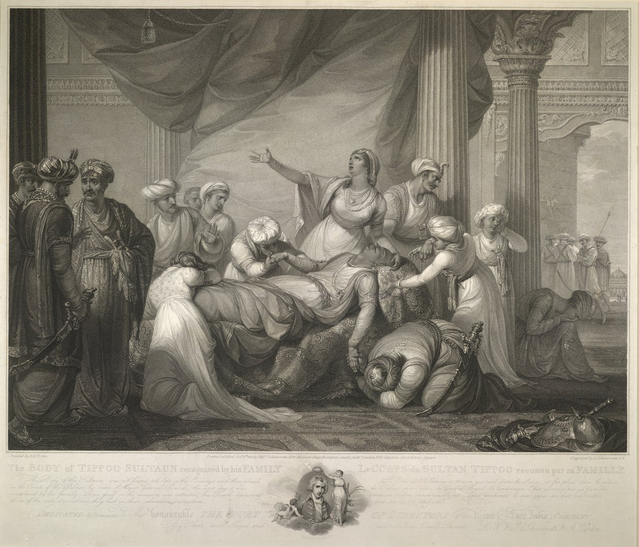 Tipu Sultan teste alkotó: Luigi Schiavonetti