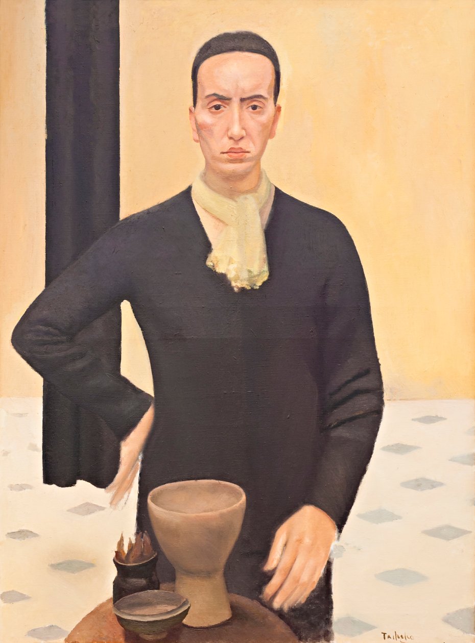 Fekete figura, 1935 körül (olaj, vászon) alkotó: Luigi Trifoglio