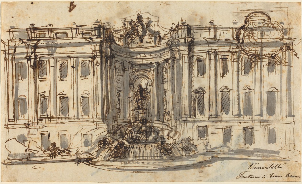 Javaslat a Trevi-kútra alkotó: Luigi Vanvitelli