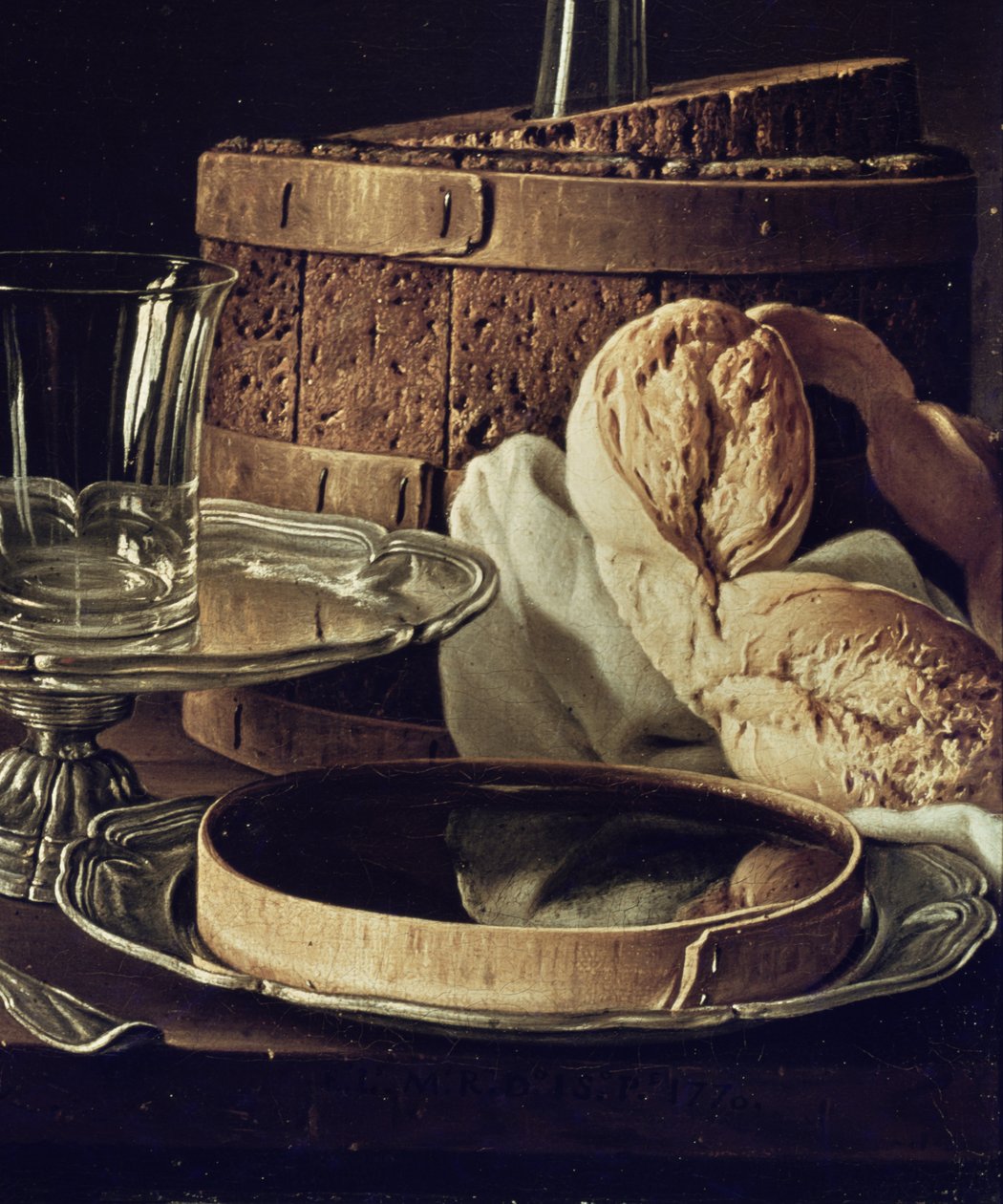 Csendélet. The Snack (180439 részlet) alkotó: Luis Egidio Melendez