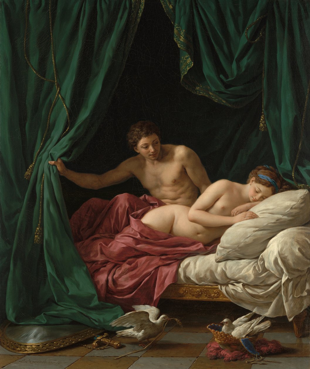 Mars és Vénusz, a béke allegóriája alkotó: Louis Jean François Lagrenée