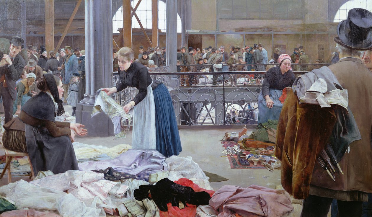 Le Carreau du Temple, Párizs, 1890 alkotó: Luis Jimenez y Aranda