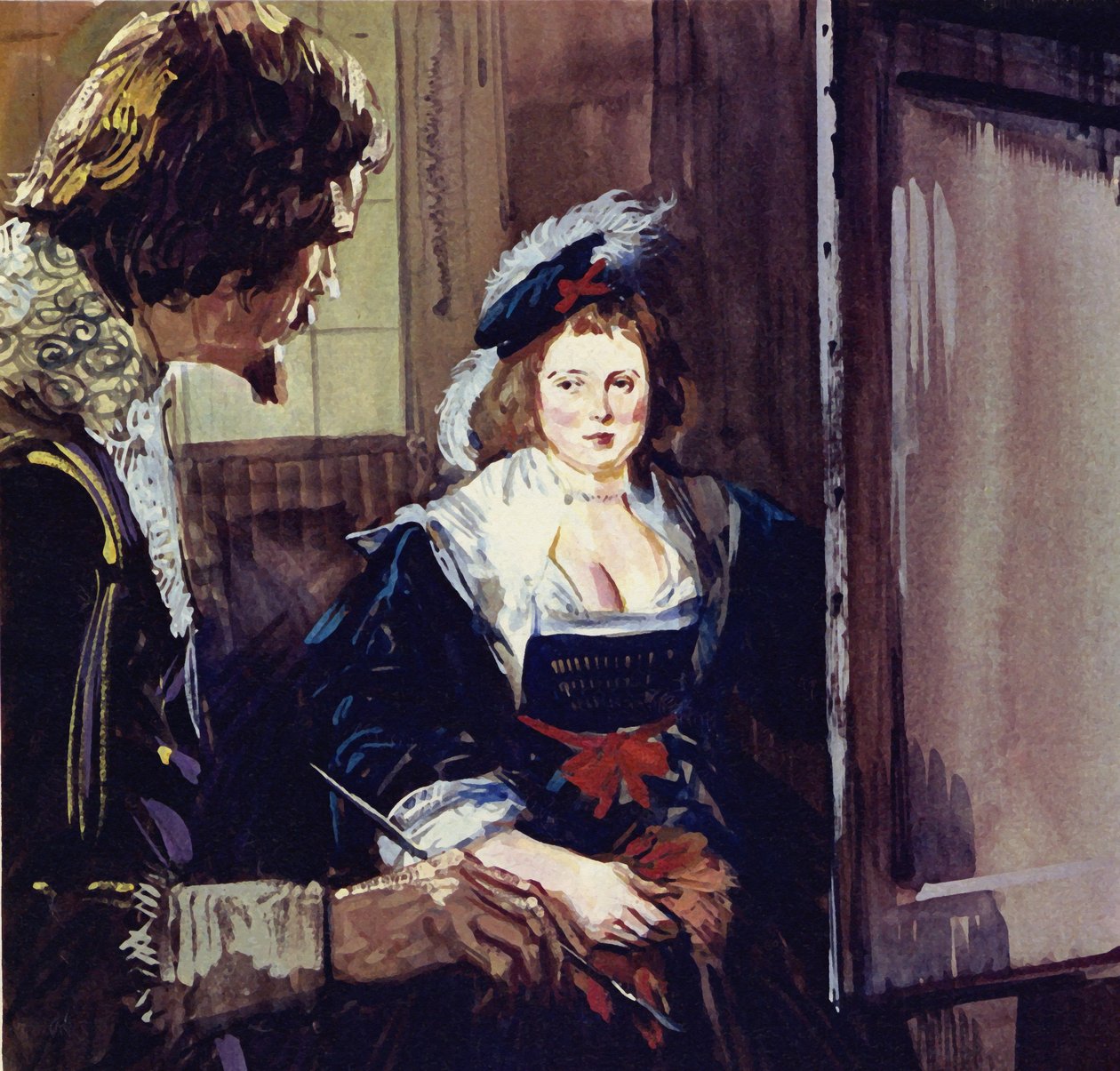 Rubens feleségül vette Helene Fourmentet, aki számos festményén szerepelt (színes litográfia). alkotó: Luis Arcas Brauner