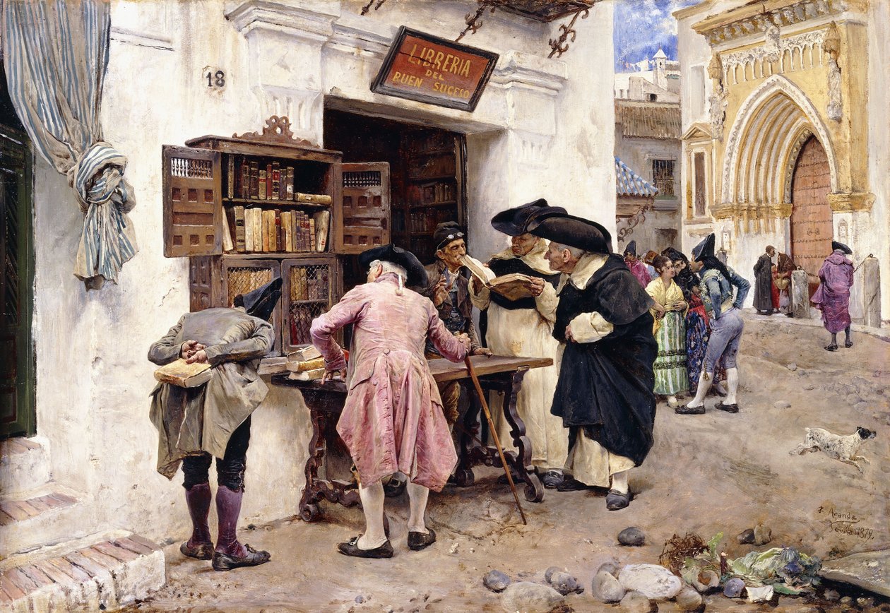 A bibliofilek, 1879 alkotó: Luis Jimenez y Aranda