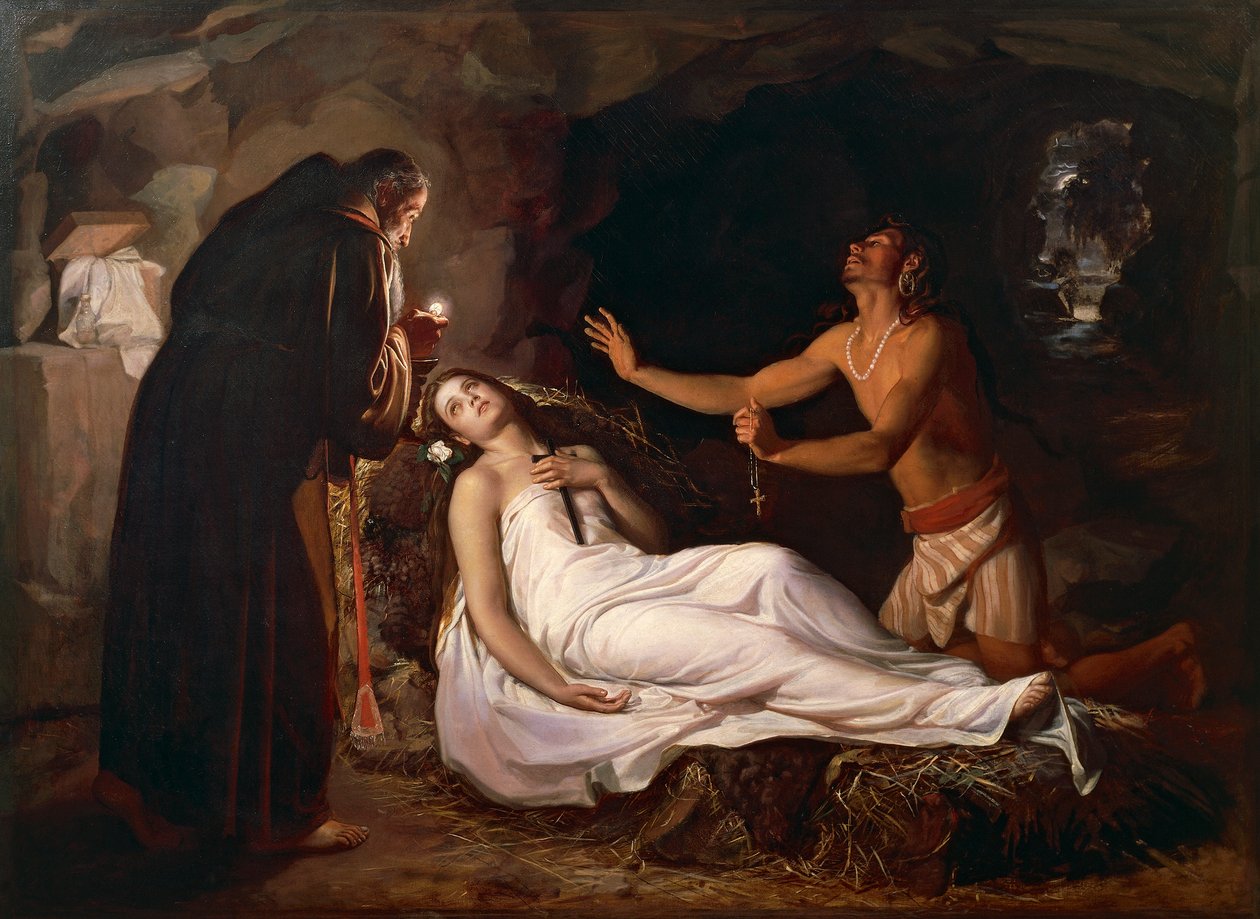Atala halála,19. század (olaj, vászon) alkotó: Luis Monroy