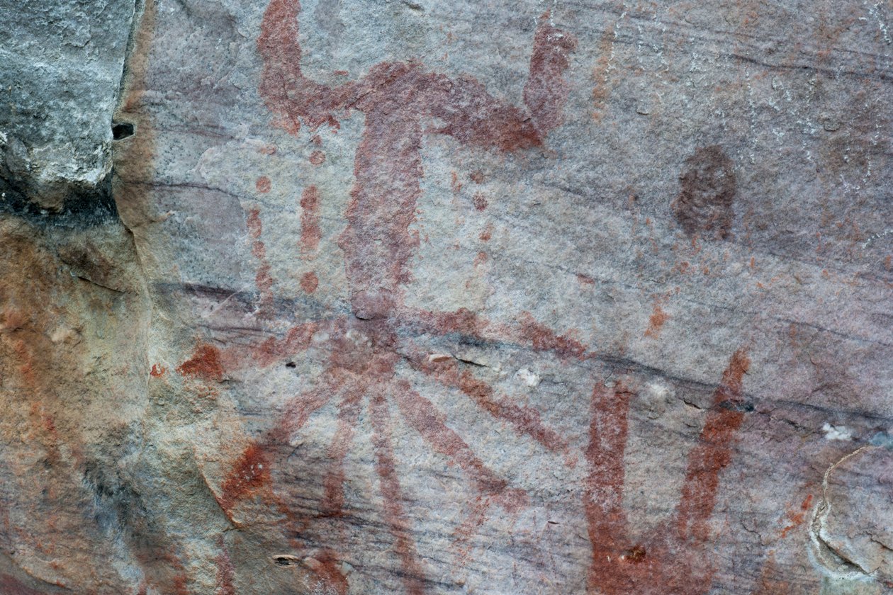 Pictography, Faical, San Ignacio, Cajamarca, Peru, 2015. alkotó: Luis Rosendo.