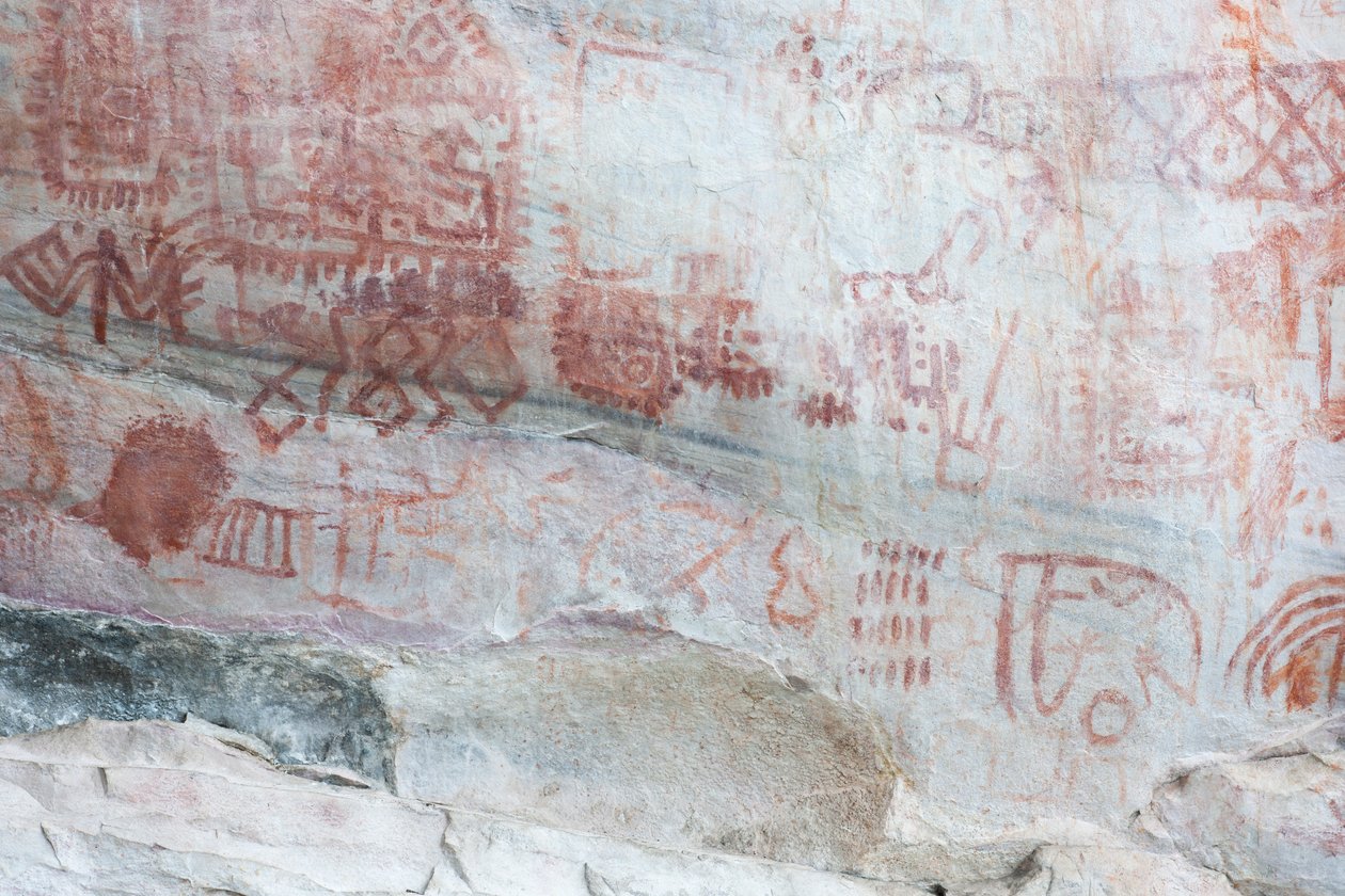 Pictography, Faical, San Ignacio, Cajamarca, Peru, 2015. alkotó: Luis Rosendo.