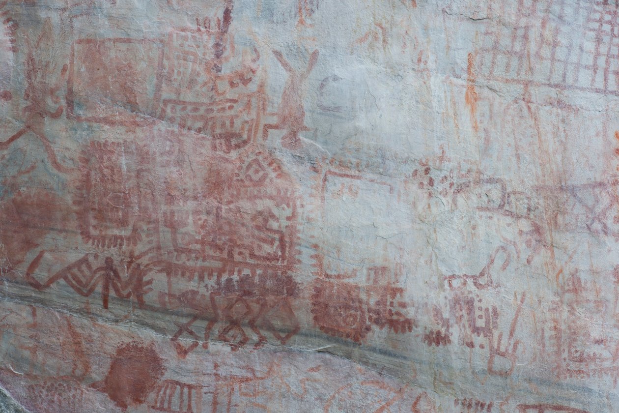 Pictography, Faical, San Ignacio, Cajamarca, Peru, 2015. alkotó: Luis Rosendo.