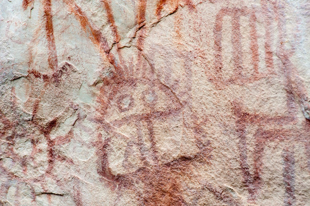 Pictography, Faical, San Ignacio, Cajamarca, Peru, 2015. alkotó: Luis Rosendo.