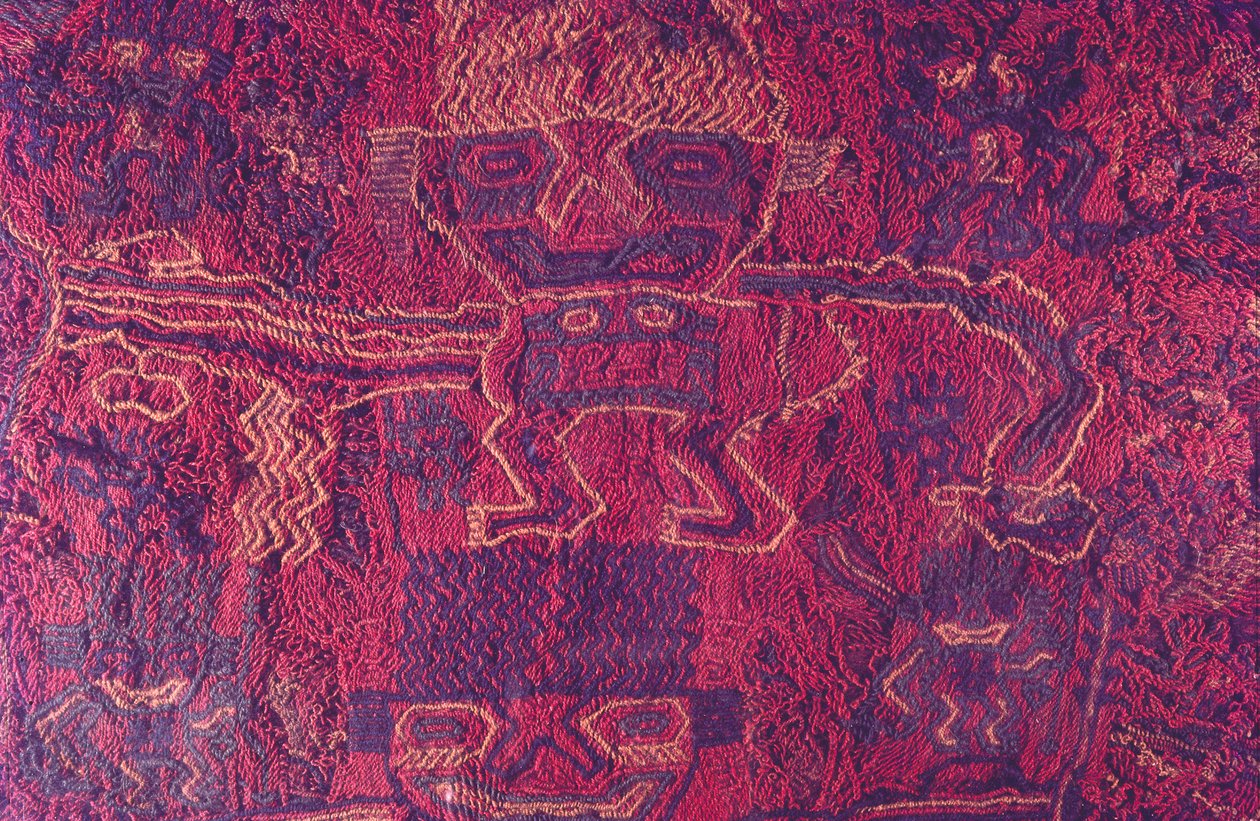 Textil, Paracas Culture, Peru, 2015. alkotó: Luis Rosendo.