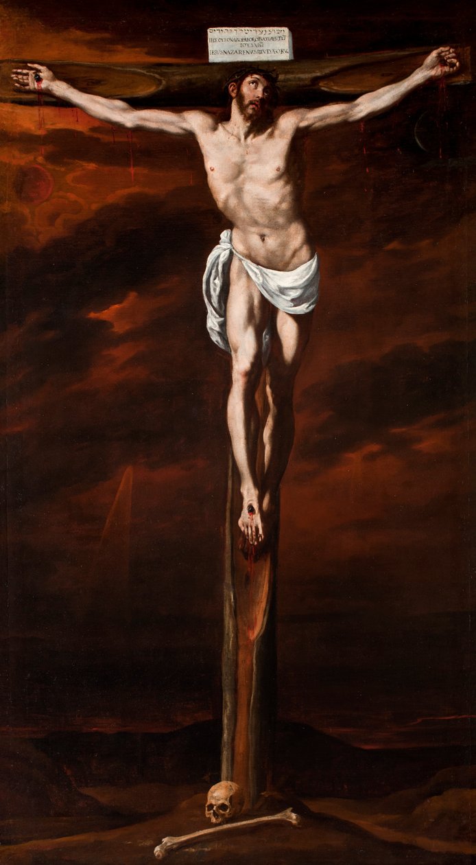 Spanyolul:  Cristo crucificado Krisztus keresztre feszítve alkotó: Luis Tristán