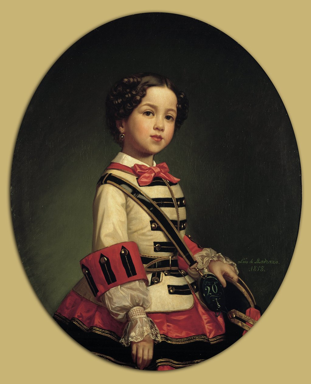 Cristina de Roncali y Gaviria, Roncali kis márkinője alkotó: Luis de Madrazo