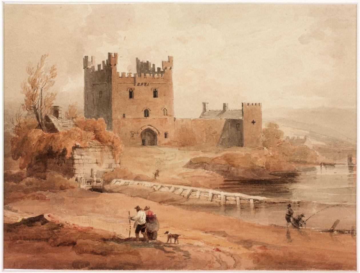 Bywell Castle (testszín) alkotó: Luke Clennell