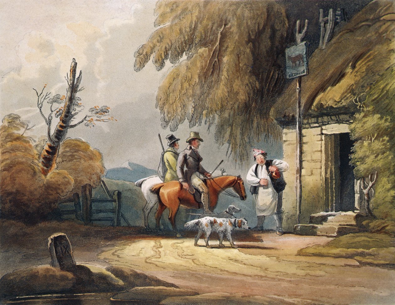 Sportolók frissítő, kocsma. J. Hassell, 1812 alkotó: Luke after Clennell
