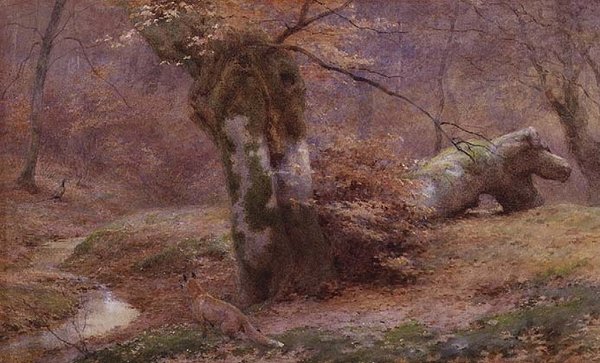Tél közepe (akvarell papíron) alkotó: Luke Jenners