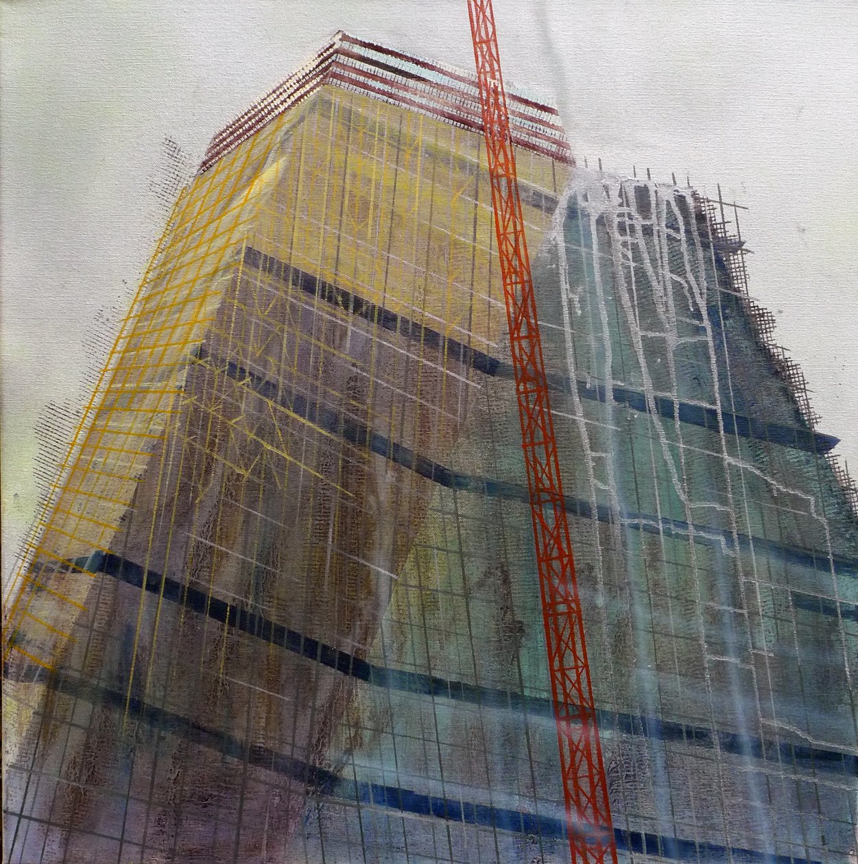 Metastructure IX, 2016 (olaj, vászon) alkotó: Luke M Walker