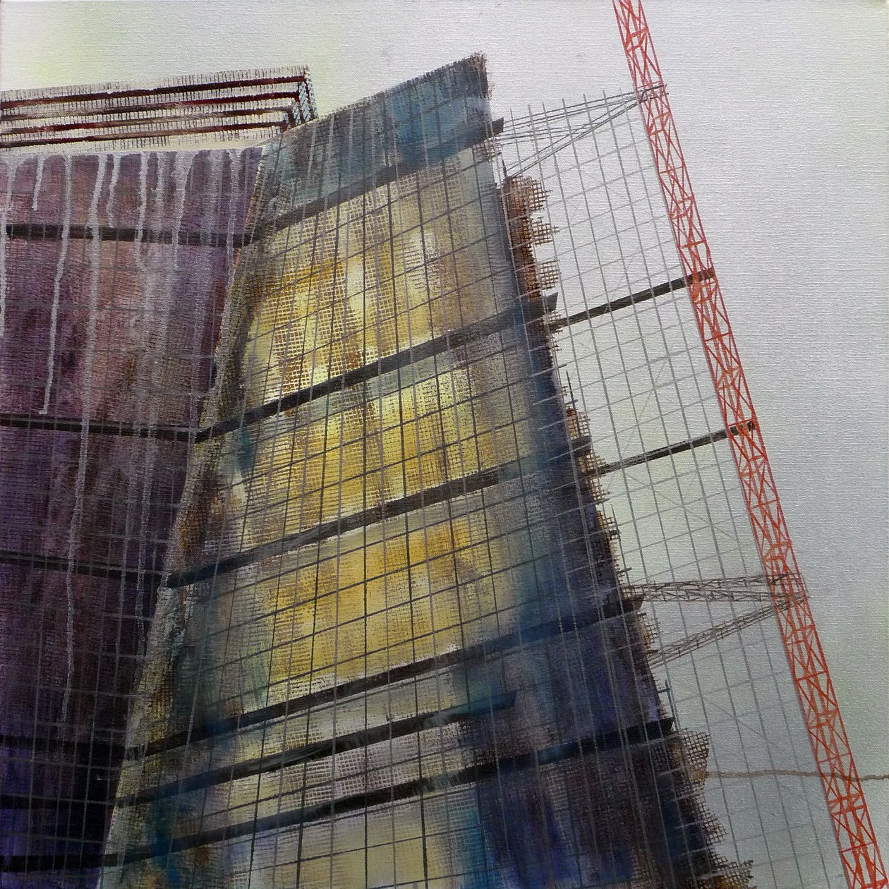 Metastructure VIII, 2016 (olaj, vászon) alkotó: Luke M Walker