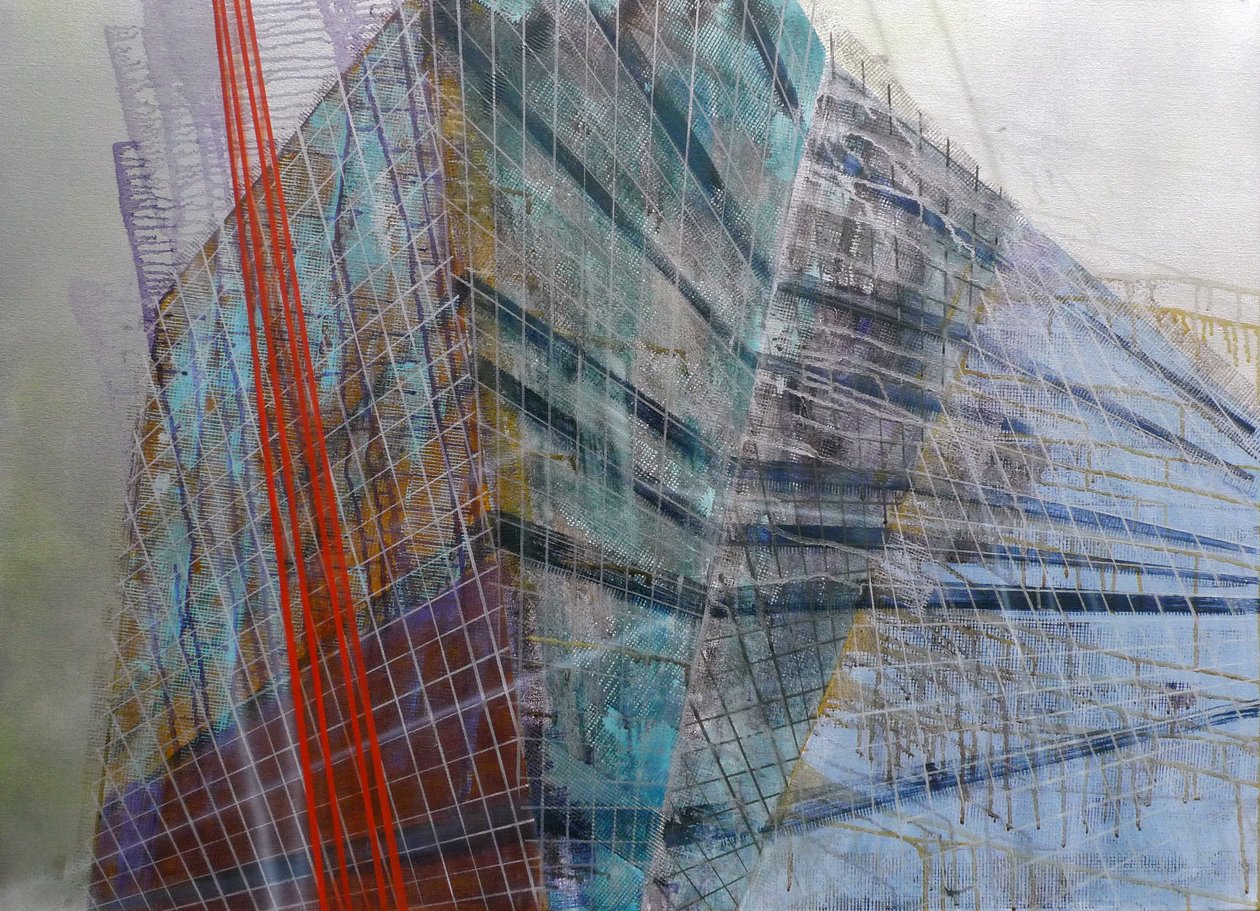 Metastructure VI, 2016 (olaj, vászon) alkotó: Luke M Walker
