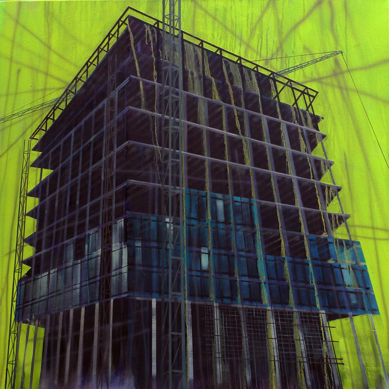 Work in Progress 11, 2015 (olaj, vászon) alkotó: Luke M Walker