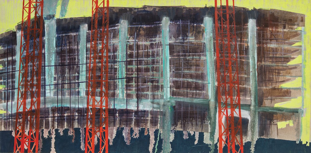 Work in Progress I, 2014 (olaj és akril, vászon) alkotó: Luke M Walker
