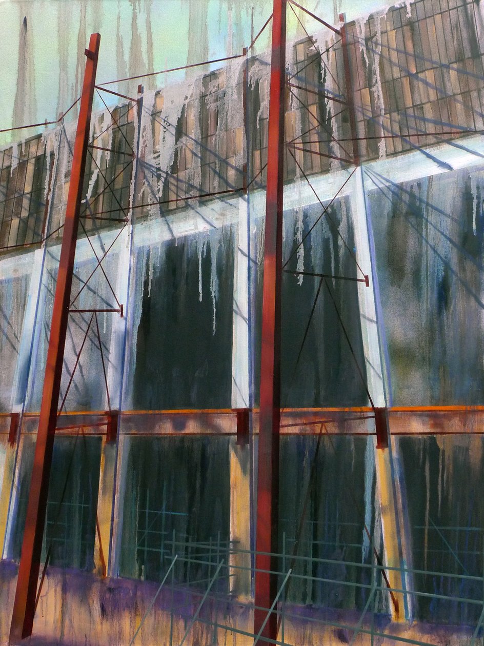 WorkinProgress 14, 2016 (olaj, vászon) alkotó: Luke M Walker