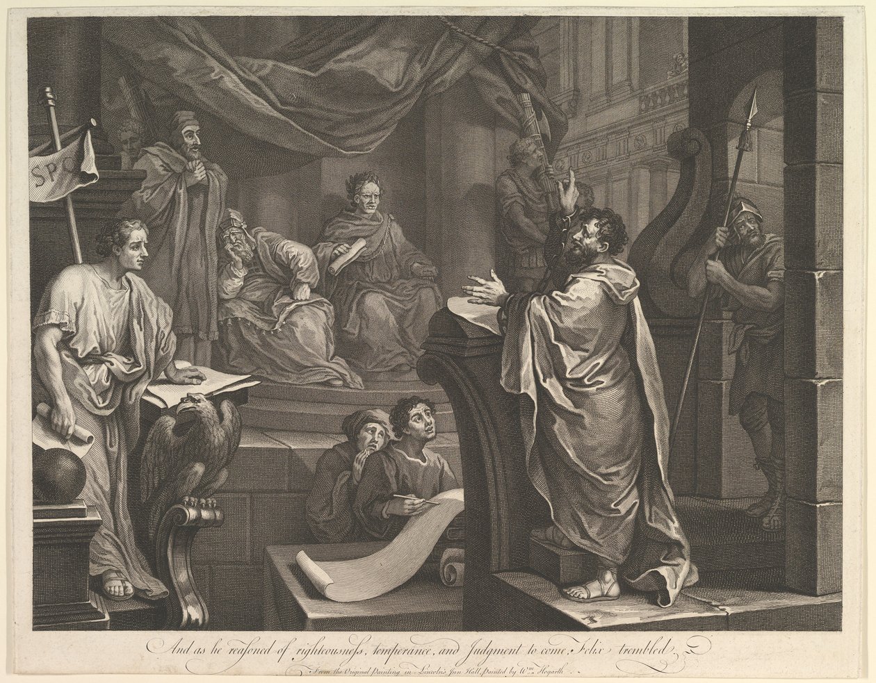 Pál Félix előtt, 1752. február 5. alkotó: Luke Sullivan