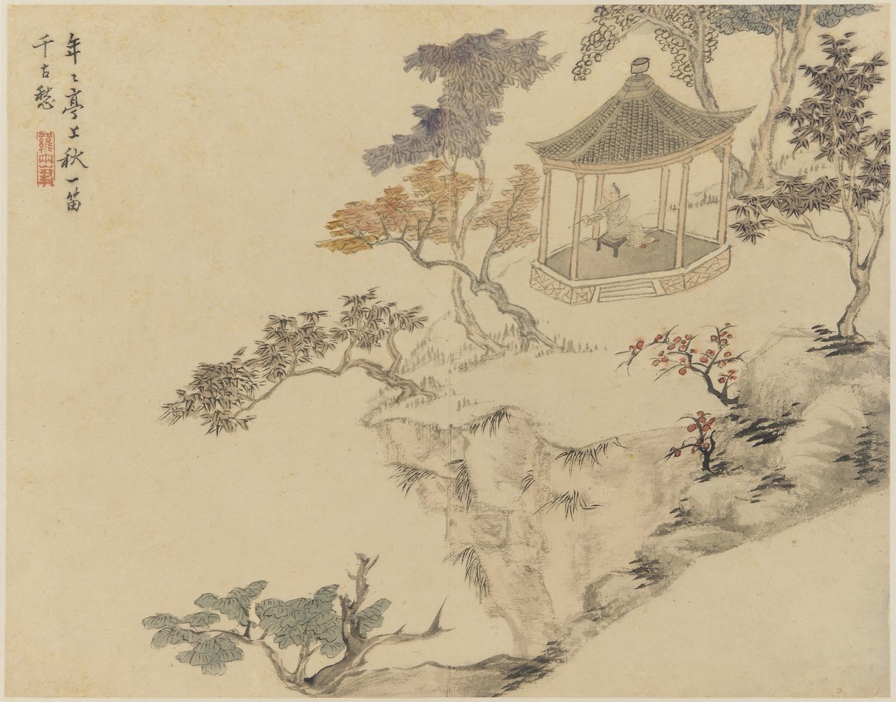 Költői koncepciók, Qing-dinasztia, 1774 (tinta és szín a papíron) alkotó: Luo Ping