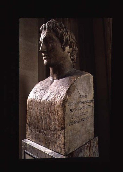 Nagy Sándor (Kr. e. 356-323) (márvány) (lásd még 16524) alkotó: Lysippos (attributed to)
