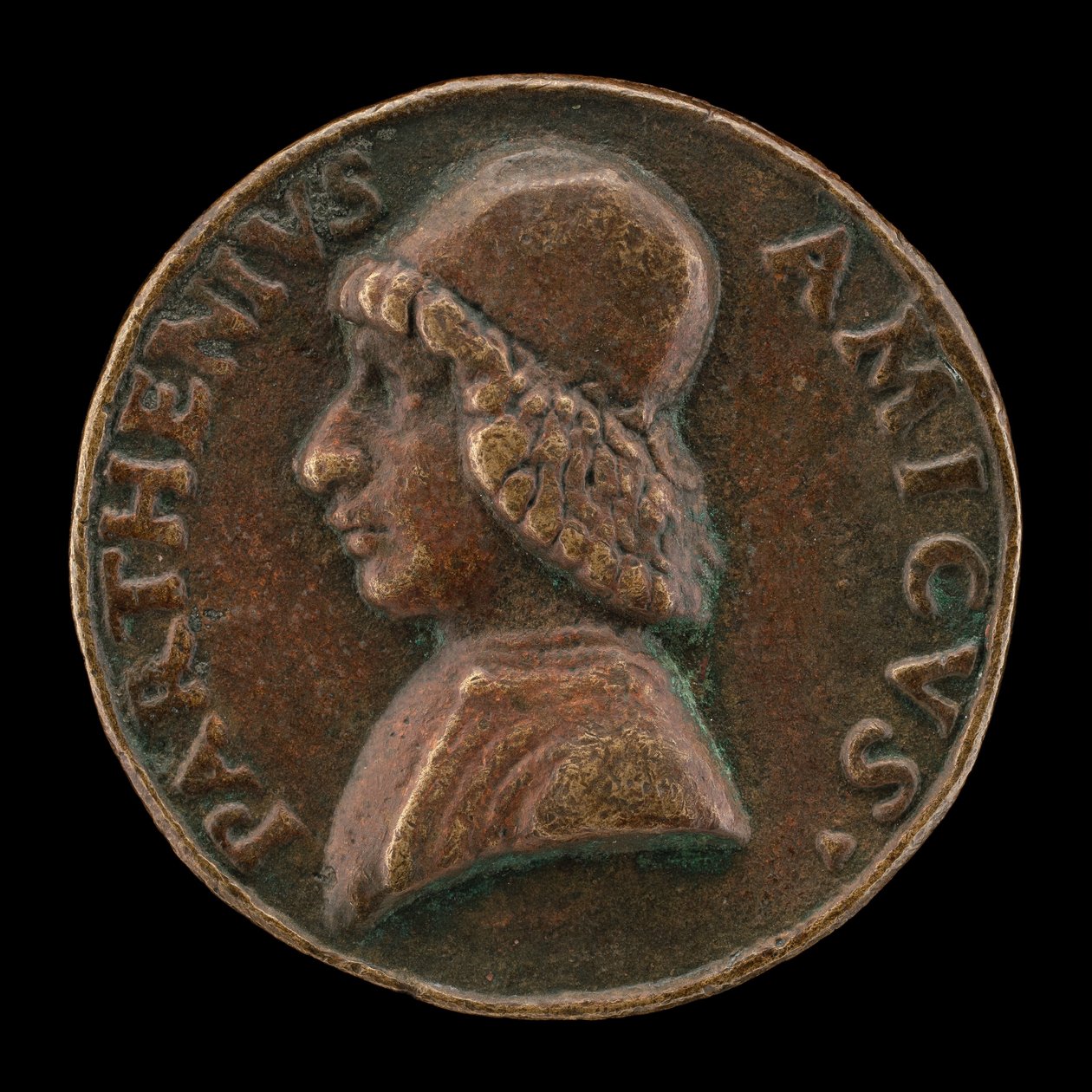 Bartolommeo Partenio, aktív 1480-1485, humanista [előlap]. alkotó: Lysippus Junior