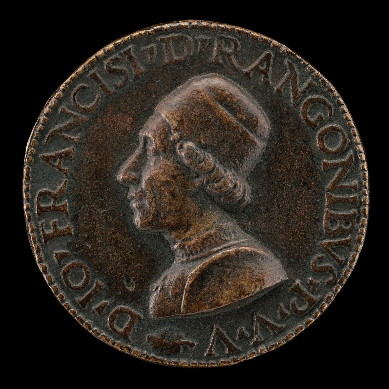 Giovanni Francesco de Rangoni [előlap]. alkotó: Lysippus Junior