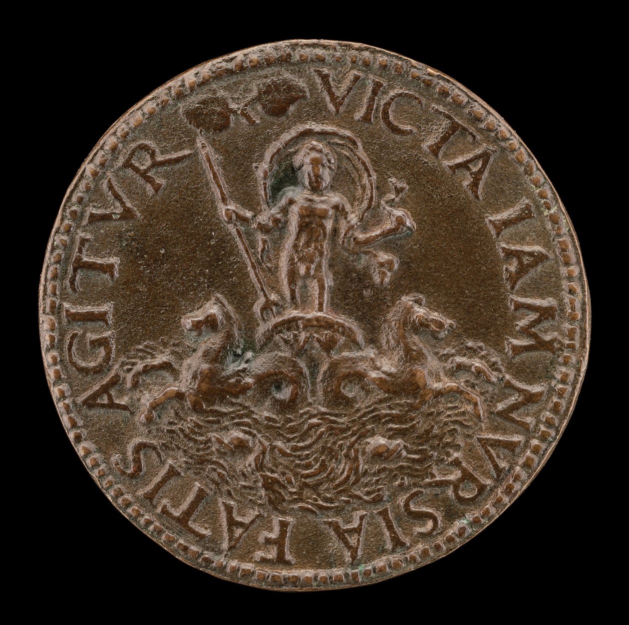 Neptunusz tengeri autóban [hátra]. alkotó: Lysippus Junior