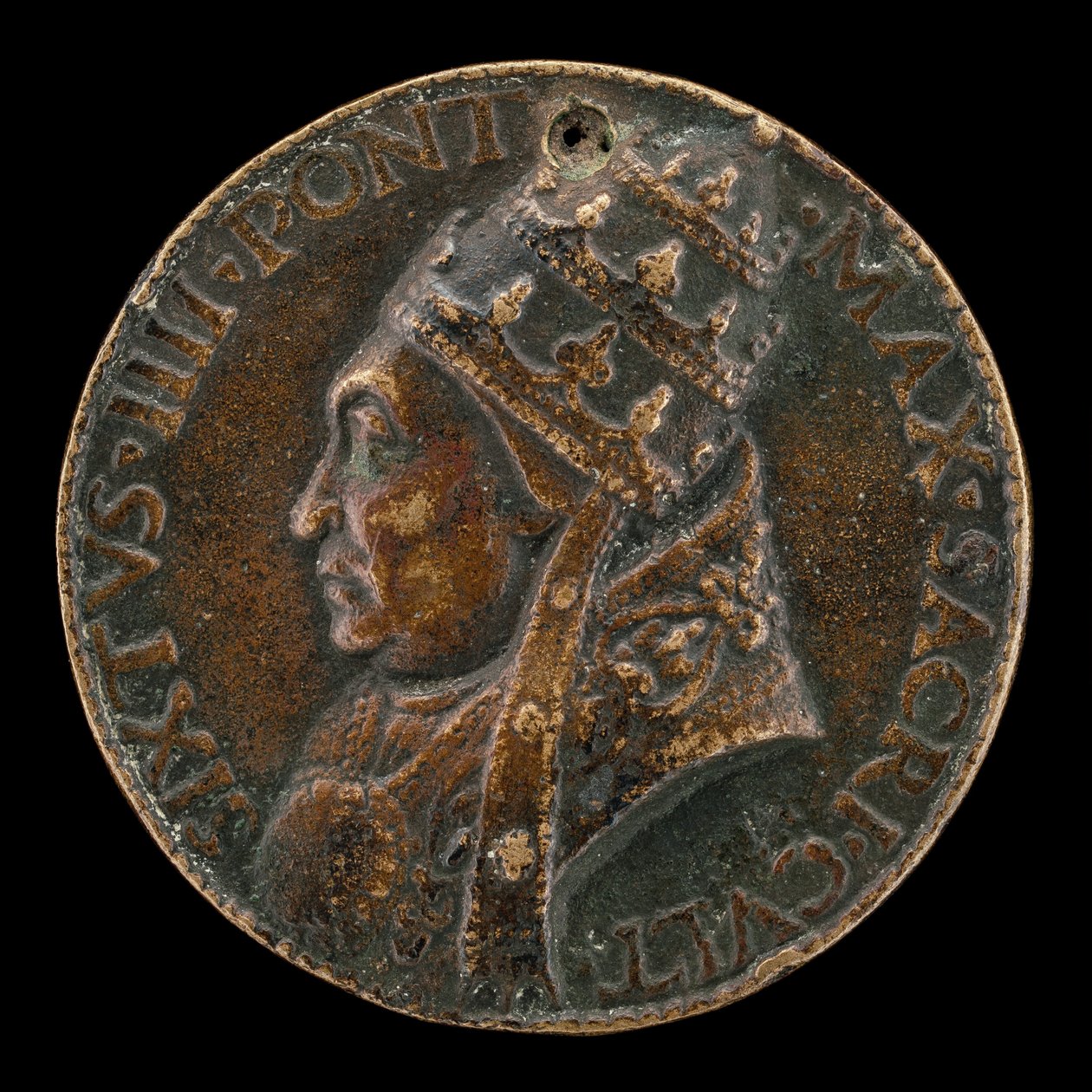 IV. Sixtus Francesco della Rovere, 1414-1484, pápa 1471 [előlap]. alkotó: Lysippus Junior