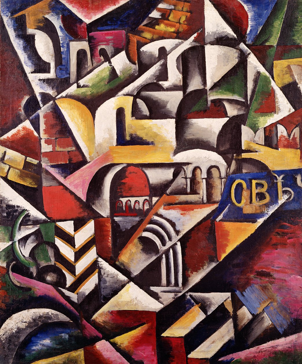 Kubista városkép, 1914 alkotó: Lyubov Sergeevna Popova