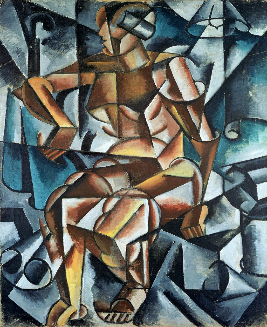 Ülő ábra, 1914-15 alkotó: Lyubov Sergeevna Popova