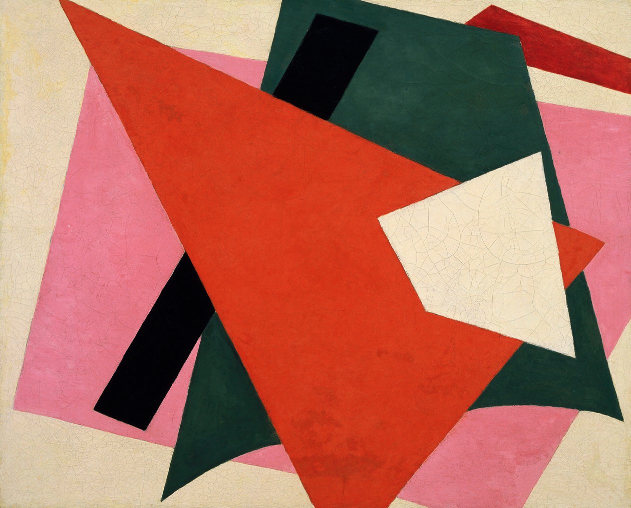 Építészeti festészet - Peinture de Lyubov Szergejevna Popova (1889-1924) - 1917 - Olaj, vászon - 80x98 - Modern Művészetek Múzeuma, New York alkotó: Lyubov Sergeevna Popova