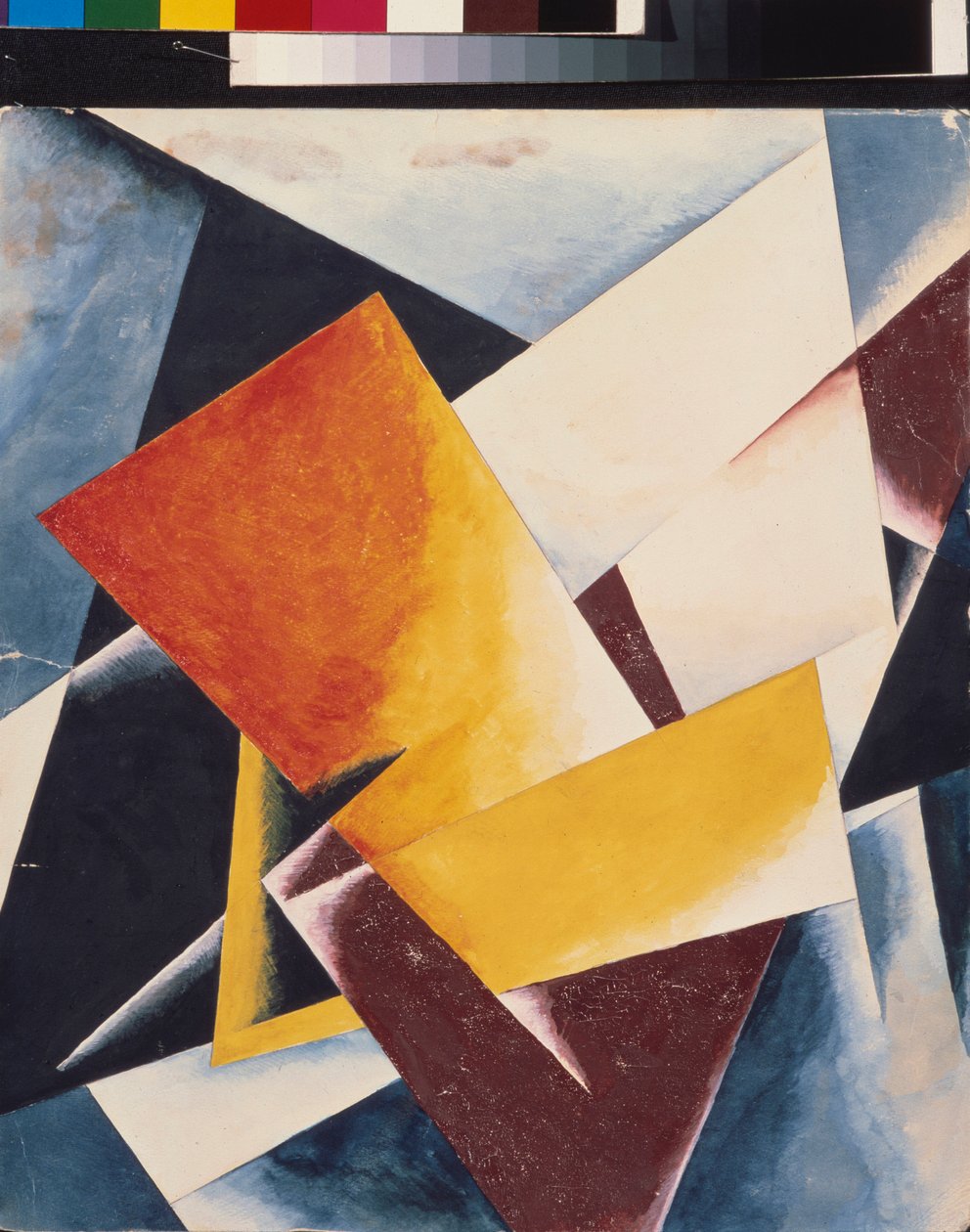 Építészeti festészet. Ljubov (Ljubov) Szergejevna Popova (1889-1924) festménye, olaj, vászon alkotó: Lyubov Sergeevna Popova