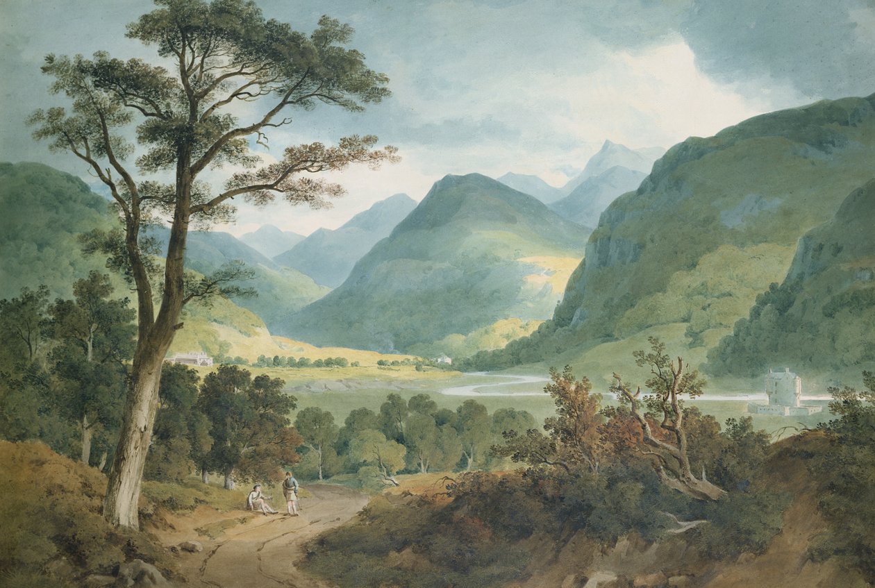 Braemar kastély közelében (papíron wc) alkotó: M. W. Williams