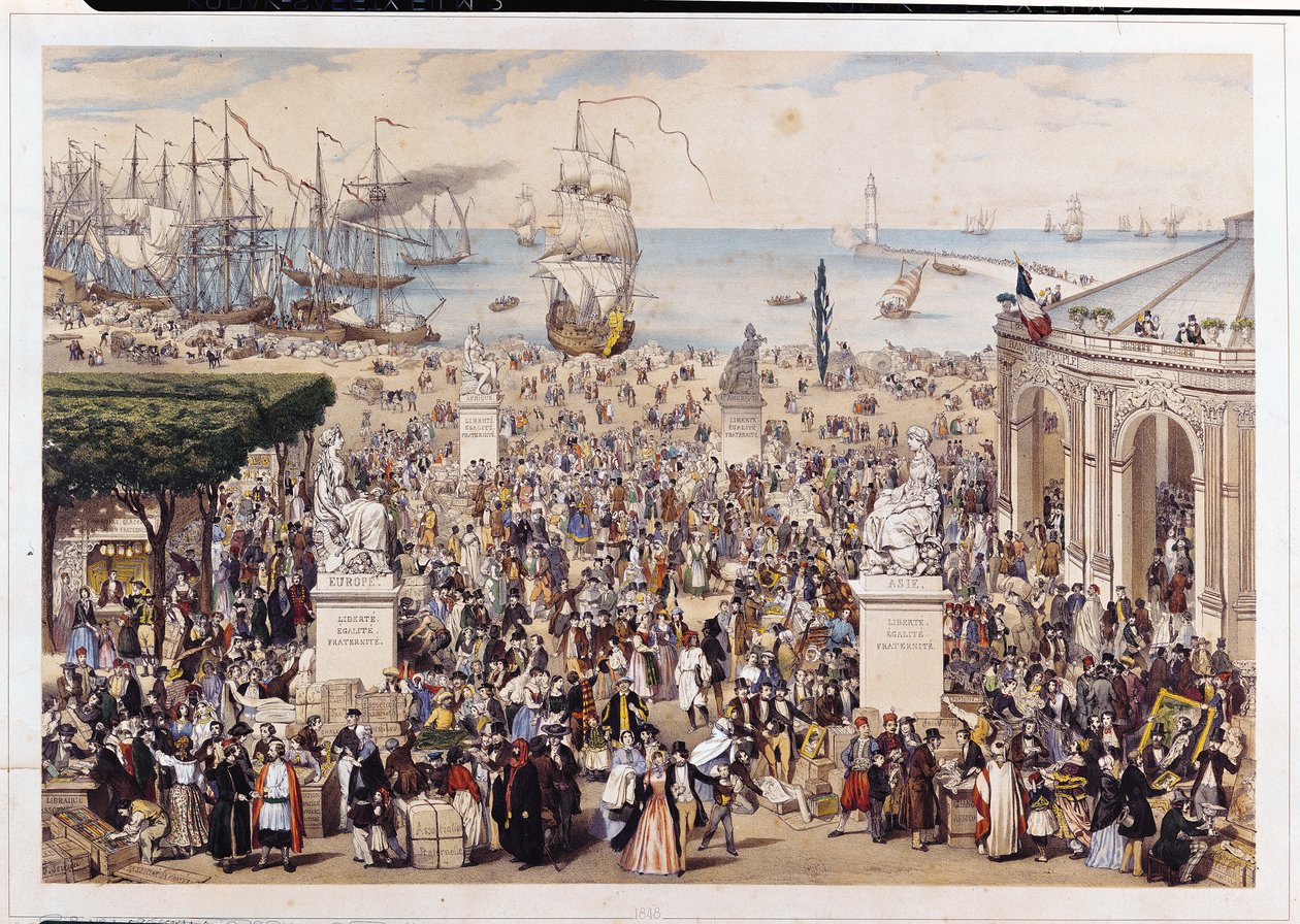 Piac az Egyetemes Demokratikus és Szociális Köztársaság alatt, 1848 alkotó: M.C Goldsmid