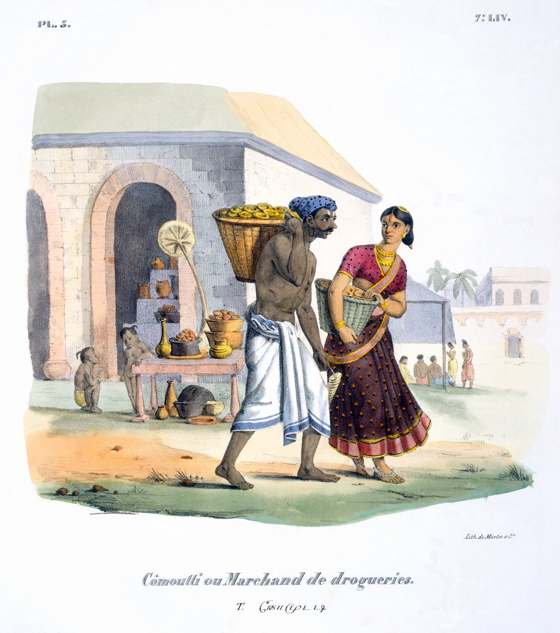 Gyógyszerkereskedő, 1827-35 alkotó: M.E. Burnouf