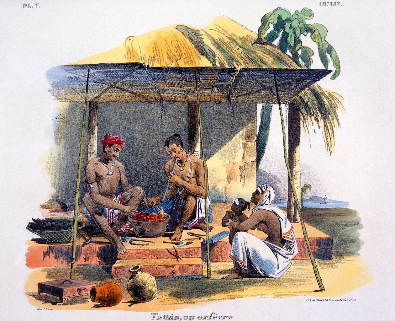 Smith vagy fémmunkás, 1827-35 alkotó: M.E. Burnouf