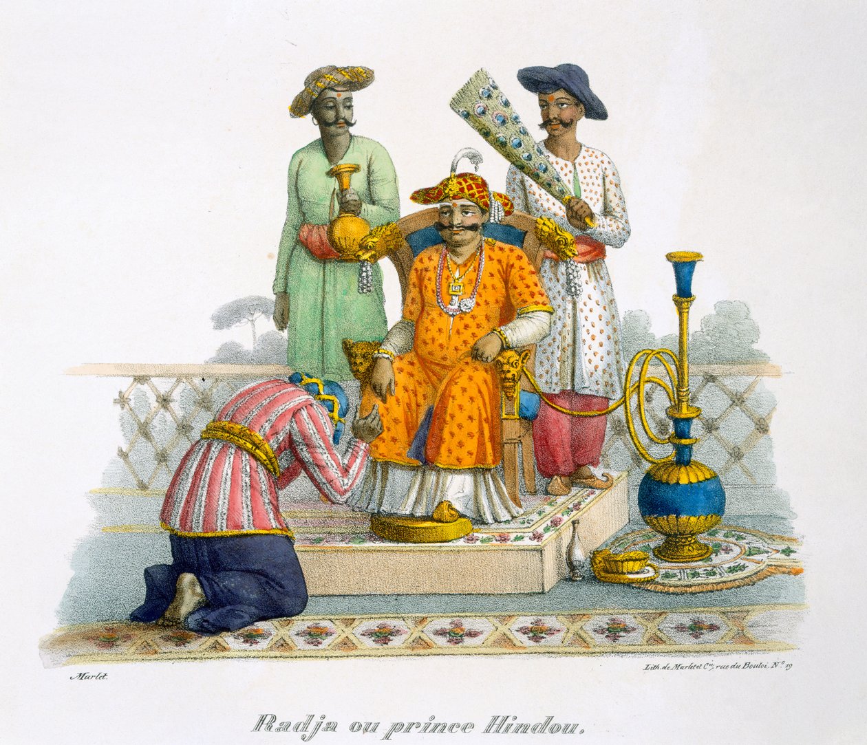 Egy rádzsa, vagy hindu herceg, 1827-35 alkotó: M.E. Burnouf