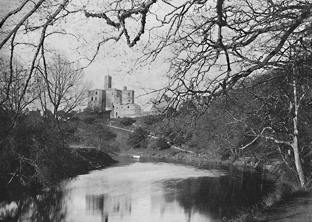 Warkworth kastély, 1896 alkotó: M. Aunty