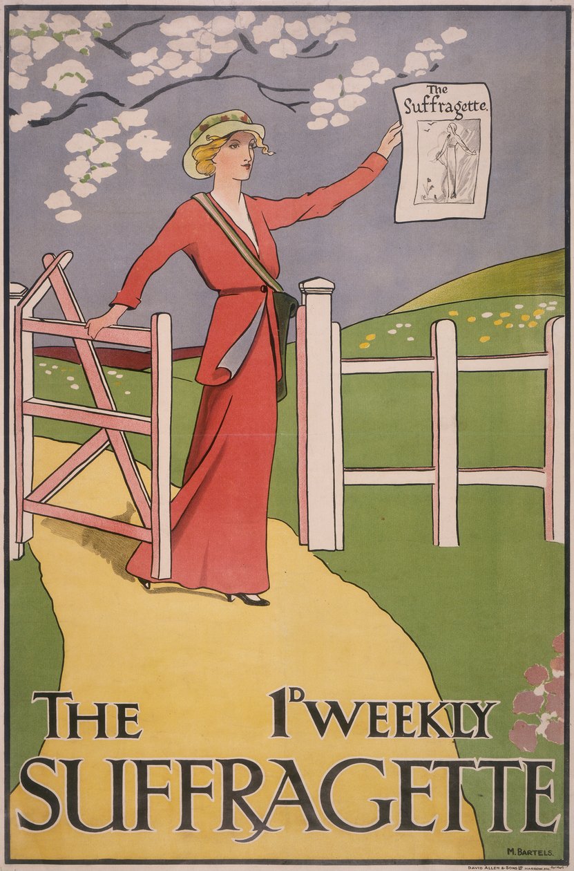 A The Suffragette újság plakátja, c1910-c1915 alkotó: M Bartels