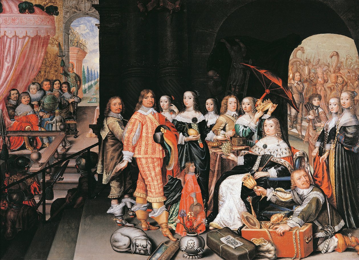 Brandenburgi Frigyes Vilmos (1620-88) választófejedelem családja (festmény) alkotó: M Czwiczk